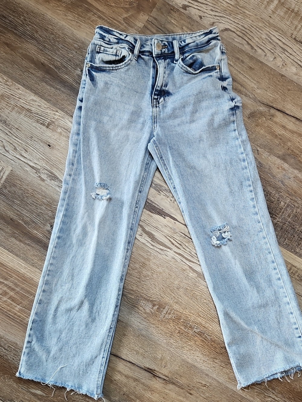 art class Light Wash Distressed Kids' Straight Jeans